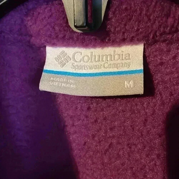 Columbia Fleece Pullover Purple Maroon Women's Medium - Picture 4 of 12